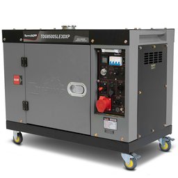 Gerador de Energia Cabinado a Diesel  7.5 kVA Trifásico 220V com Partida Elétrica TDG8500SLE3DXP TOYAMA-251-076