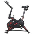 Bicicleta Spinning Mecânica Wonderfit Go Vermelha Roda de Inercia 4kg (WSB04HBTA-VM) - Preto+Vermelho