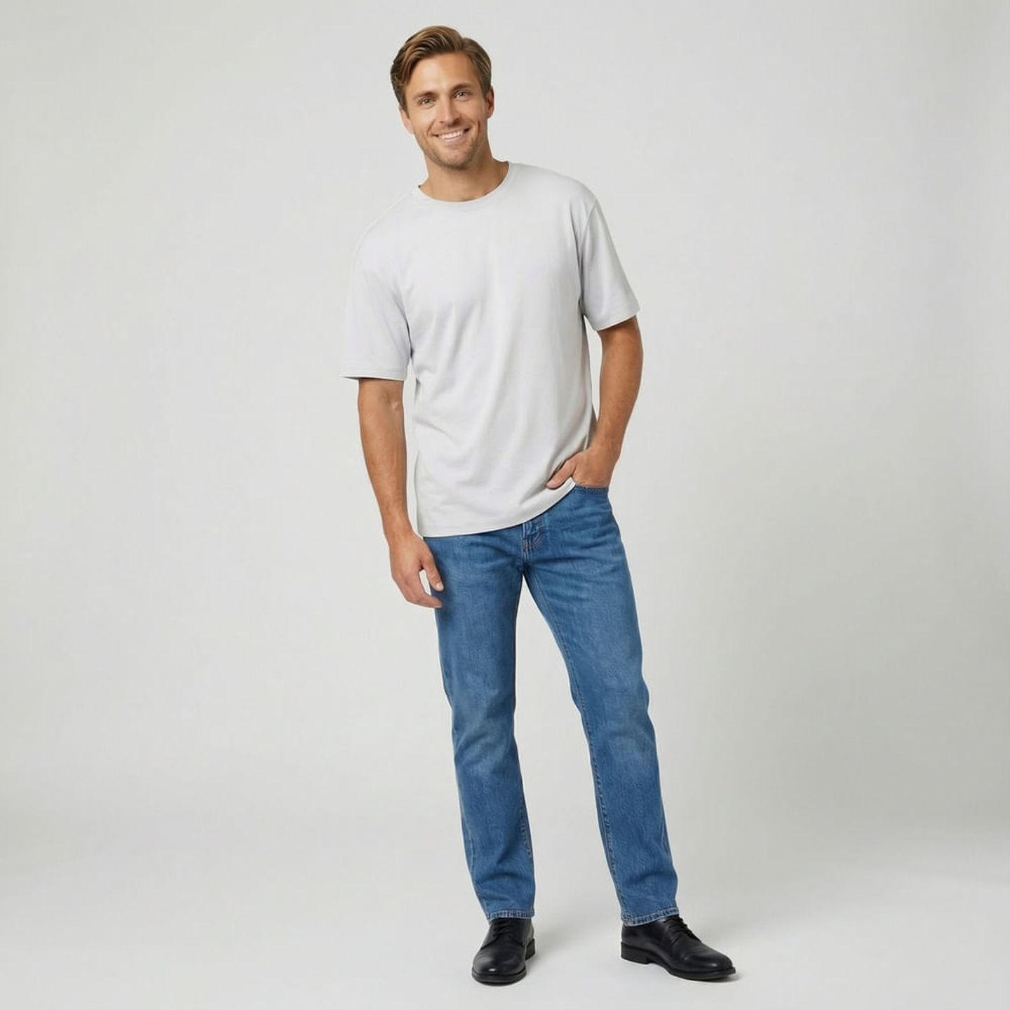 Camiseta Básica Pima Manga Curta Branca - ID