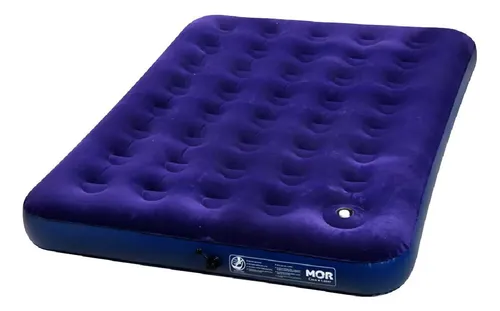 Colchão Inflável Casal Com Inflador Acoplado Camping Mor