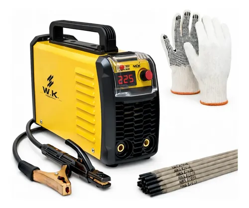 Máquina Solda Inversora Wk 225a 220v + Acessórios