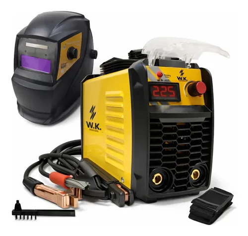 Inversora De Solda W.k. Wk 225a 220v Com Máscara Automática