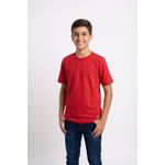 Camiseta Juvenil Malha Texturizada Vermelho Vinho