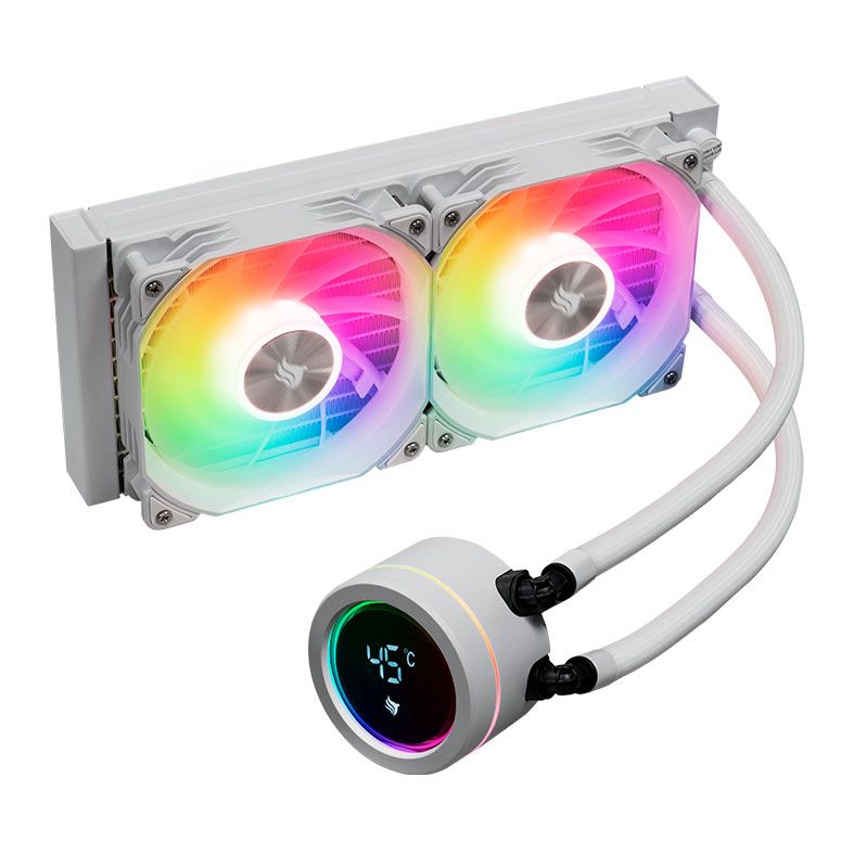 Water Cooler Pichau Aqua 240X, ARGB, 240mm, Branco, PCH-AQA240X-WH01