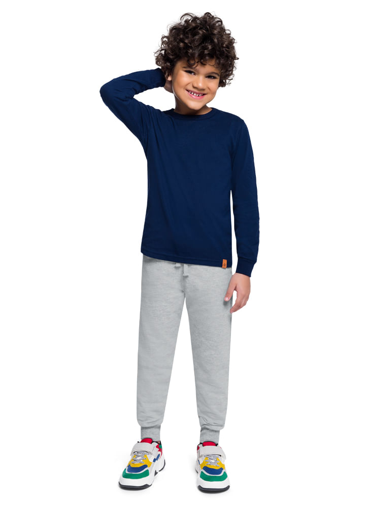 Calça jogger infantil menino sarja Brandili