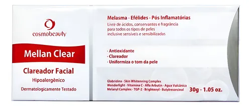 Clareador Melasmas Mellan Clear Cosmobeauty 12x Sem Juros