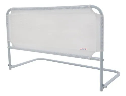 Grade Para Proteção De Cama Simples Dobrável Branca Ninos Cor Branco Liso