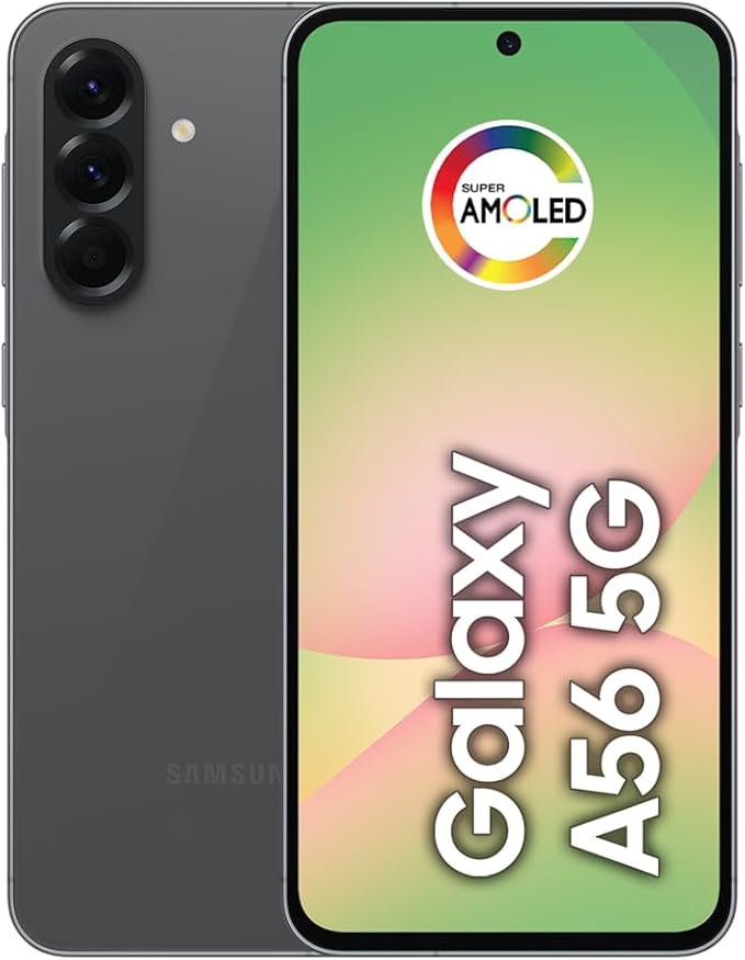 Smartphone Samsung Galaxy A56 5G 256GB, 8GB RAM, Câmera 50MP, IP67, Super AMOLED 6.7", Recursos AI, Preto