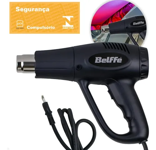 Soprador Térmico 2 Estágios Ar Quente 1500/2000w Belffe Cor Preto 220v