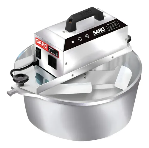 Panela Mexedeira Misturadora Saro Pa10r Para Mexer Doces Salgados 10 Litros Inox Frequência 50/60 Mhz Prateado 127/220v 50/60hz