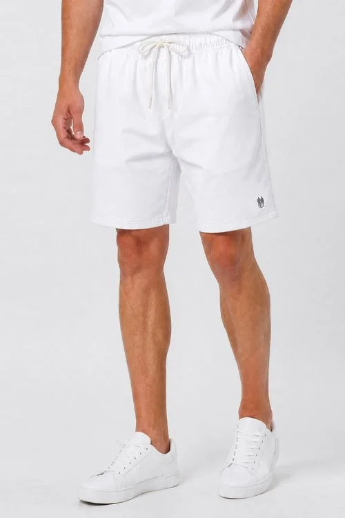 Short Masculino Linho Liso Polo Wear Branco