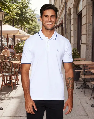 Polo Enxuto Friso Único Rsv Reserva Branco Lisa G