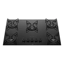 Cooktop 5 Bocas Mesa De Vidro Atlas Agile Up Bivolt Preto