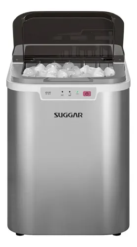 Máquina De Gelo Suggar Ice Make 15 Kg Prata Mg1501pr