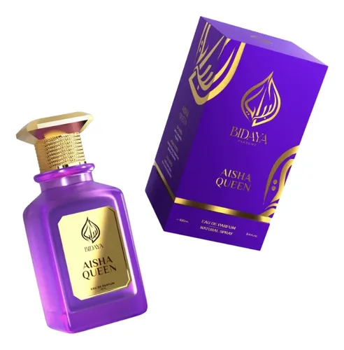 Perfume Árabe Eau De Parfum Aisha Queen Feminino Bidaya 100ml Oriental Floral Ambarado