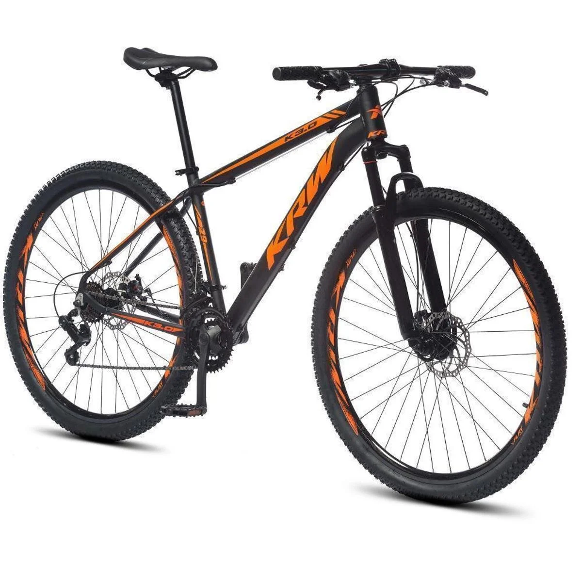 Bicicleta aro 29 KRW Alumínio 24 Vel Marchas Freio a Disco Suspensão dianteira Mountain Bike X32