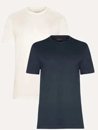 Kit Camisetas Aramis Basic Logo Azul Marinho/off White Azul Marinho/off White M/m