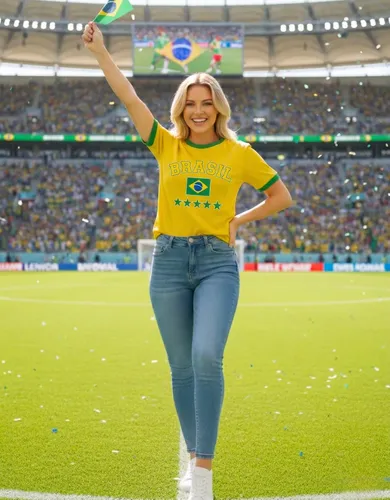 Camisa Camiseta Brasil Masculina Feminina Brasileira Futebol Amarelo G