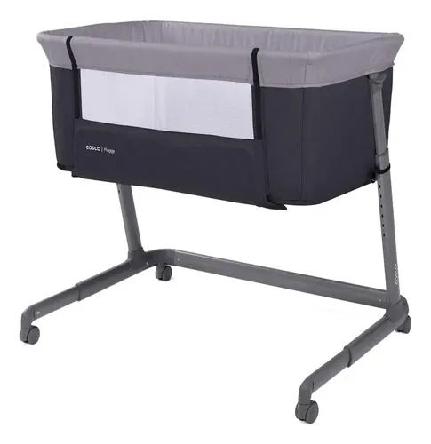 Berço Cosco Kids, Co-bed Pluggy, 0 A 9kg, Cinza Escuro