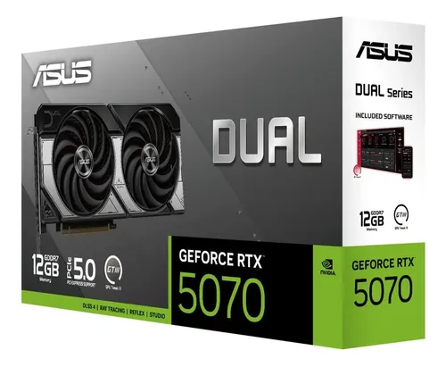 Placa De Video Geforce Nvidia Asus Rtx5070 12gb Dual Gddr7