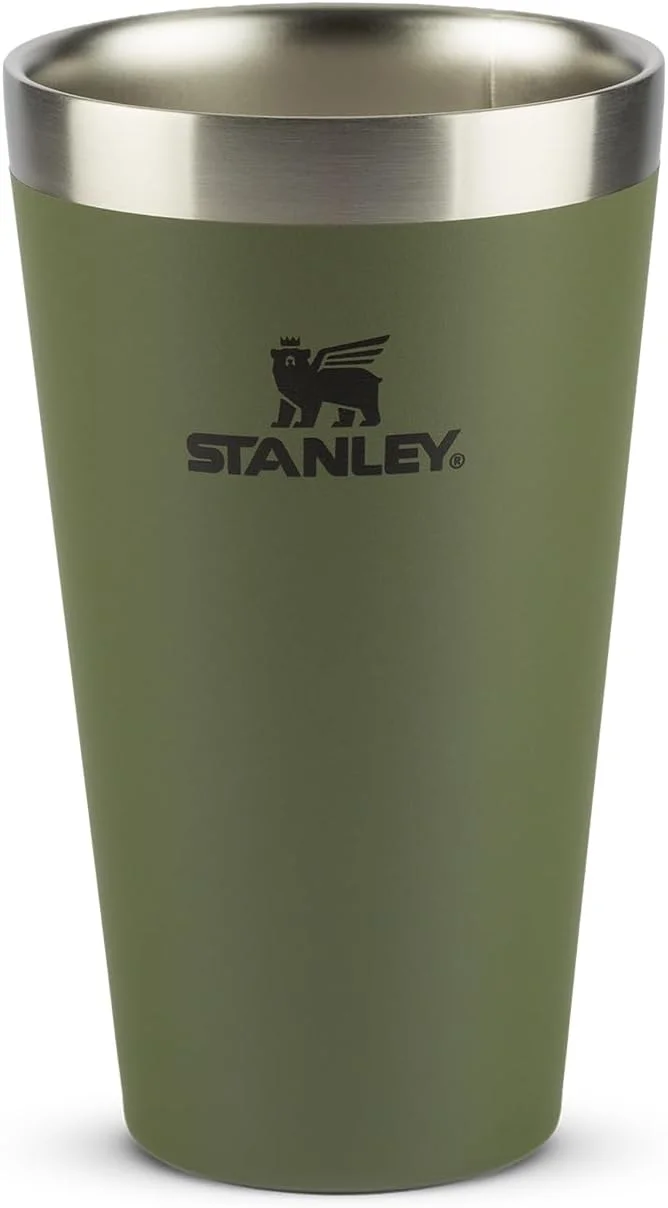 Stanley - Copo Térmico Texturizado para Cerveja, 473ml, para Bebidas Quentes ou Frias, Dried Pine