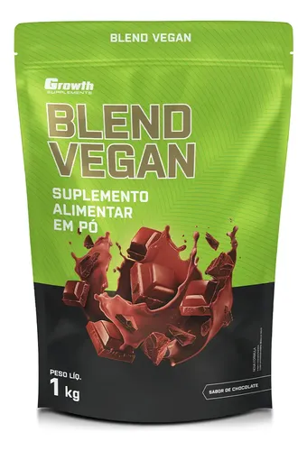 Blend Vegan (proteína Vegana) 1kg Growth Supplements - Sabor Chocolate