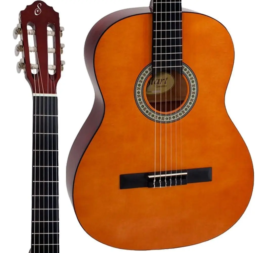 Violão Clássico Giannini N-14 Natural Tampo Sabina Verniz Brilhante Com Cordas De Nylon Destro Sabina Sólida