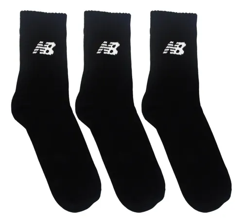 Kit 3 Meias New Balance Cano Longo 39 Ao 42 Unissex Conforto