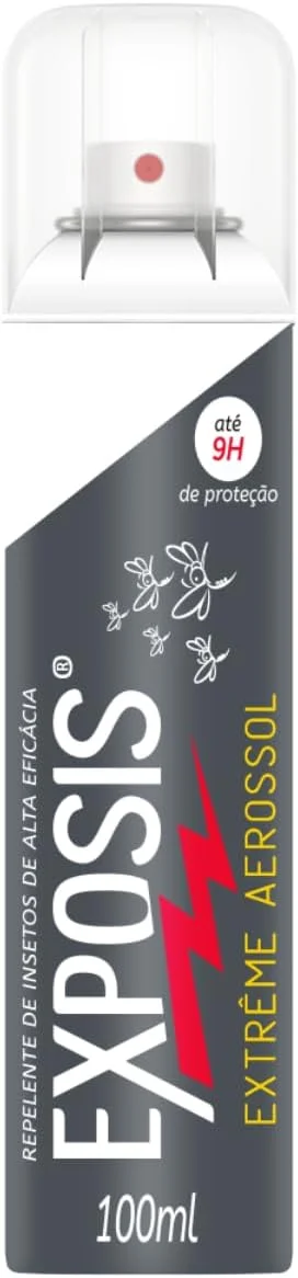 Exposis Extreme, Repelente Aerosol de Mosquitos, com Icaridina, Até 10h de Proteção, 100ml