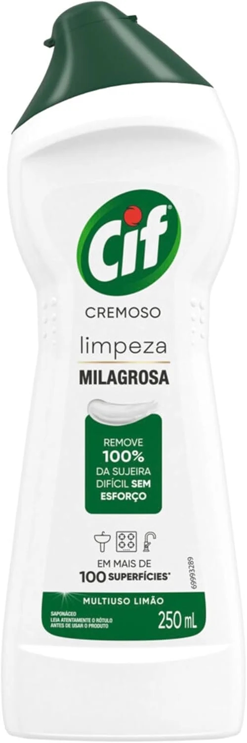 CIF Cremoso Limpeza Milagrosa Limão 250 ml