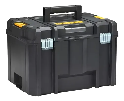 Caixa Organizadora De Ferramentas Dewalt Modelo Dwst17806 Com Bandeja Removível 28l Preto