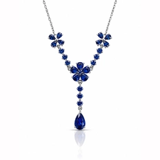 Gargantilha Blend Collection com Zircônias Safira