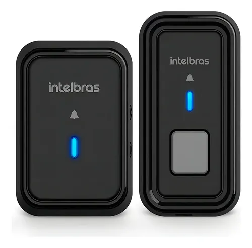 Campainha Sem Fio Intelbras Cib 101 Com Bateria Preta Preto