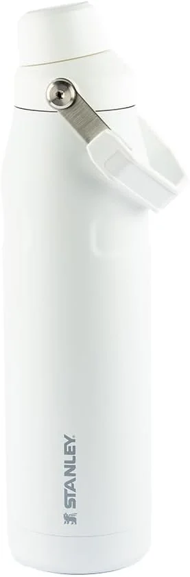 Stanley - Garrafa de água Aerolight com tampa de fluxo rápido, copo isolado a vácuo para bebidas frias, aço inoxidável leve, 710 ml, Polar