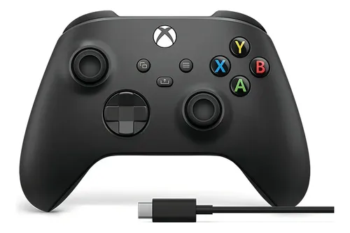 Controle Sem Fio Xbox Series Ep2-40651 + Cabo Usb Preto Carbon Black