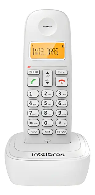 Telefone Sem Fio Com Identificador E Display Luminoso Ts 7510 Branco Intelbras 127/220v
