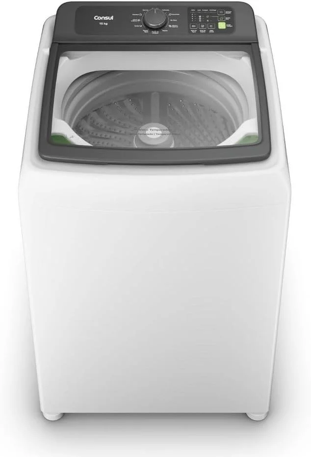 Máquina De Lavar Consul 15kg Com Modo Eco Branca CWN15AB - 220V