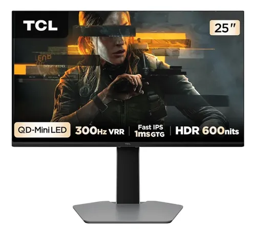 Monitor Gamer 25 Full Hd 25g64 Qd-mini Led 300hz 1ms Tcl
