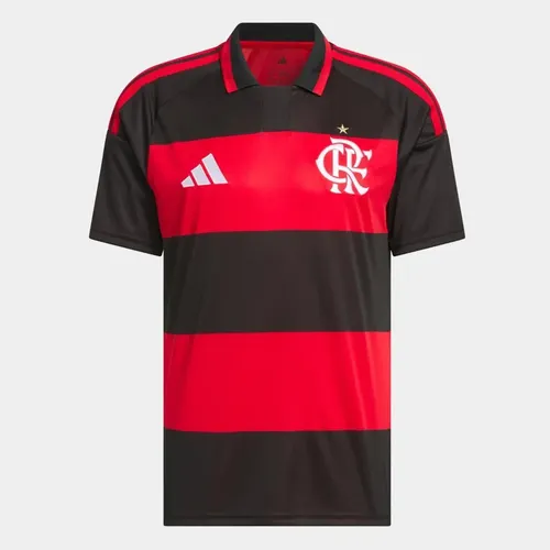 Camisa adidas Futebol Torcedor Masculino Flamengo Jz8886 Vermelho Caveira M Lisa