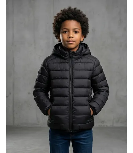 Jaqueta Infantil Juvenil Puffer Menino Blusa De Frio Preto 8
