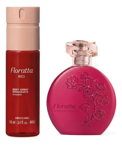 Floratta Flores Secretas 75ml + Red Body Spray Desodor