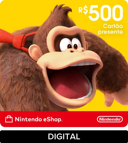 Nintendo Gift Card Eshop R$ 500 (digital)