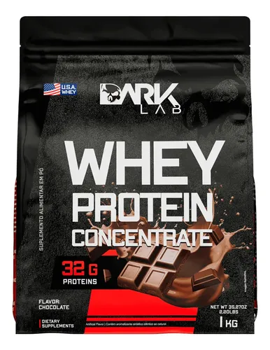 Whey Protein Concentrado 1kg Dark Lab Sabor Chocolate