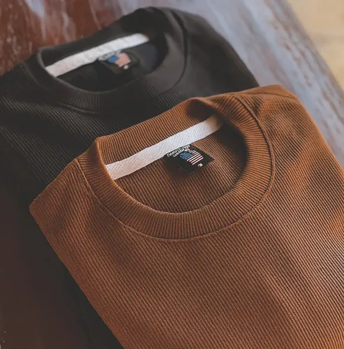Kit 2 Camisetas Oversized Masculina Texturizado Premium Kit 2 Over - Preto Marrom M