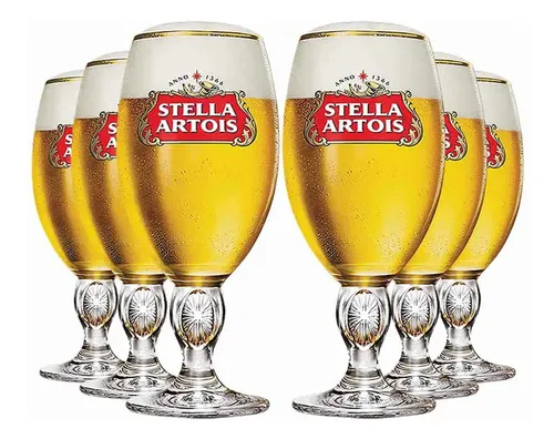 Taça Stella Artois Belgium, Taça De Vidro, Ruvolo 315ml 6pcs Incolor
