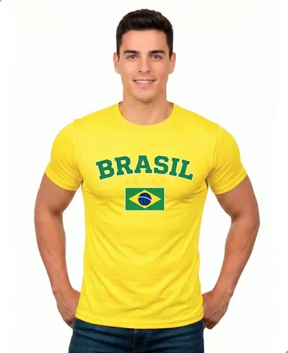 Camiseta Do Brasil Masculina Dry Fit Brasil Variação 11 G