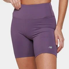 Shorts New Balance Harmony High Rise 6 Feminino