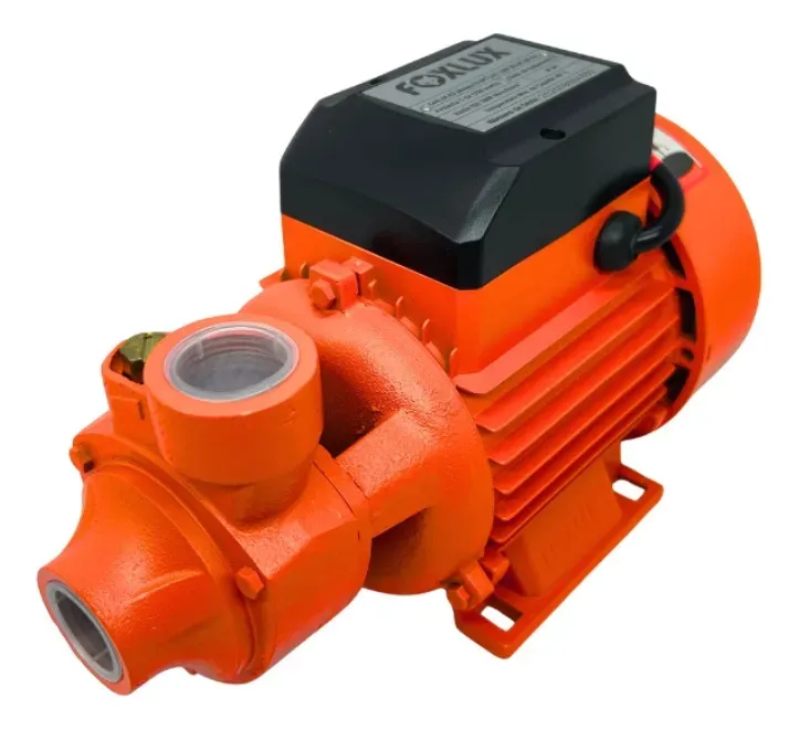 Bomba Periférica Foxlux Água 1cv 750w Bivolt Automático Laranja 127/220v 60 Hz Monofásica