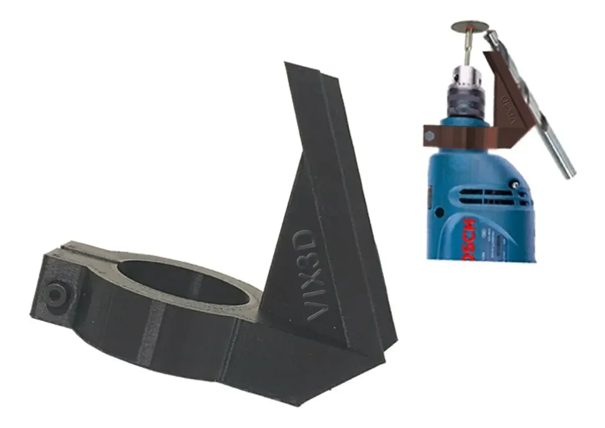 Afiador De Brocas Para Furadeira Skil Mondial Einhell Com Suporte Para Empunhadura Azul