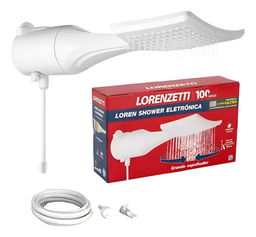 Chuveiro Lorenzetti Loren Shower Ultra Eletrônico Branco 7500w 220v 7.5 W